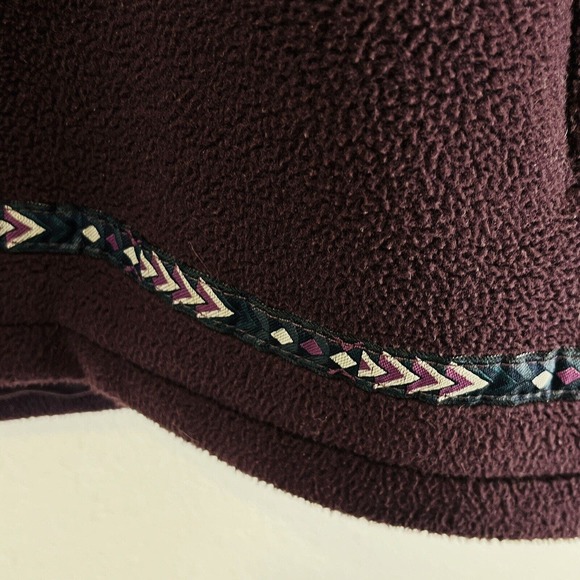 Womens L Cabela's Hooded Jacket Purple Fleece‎ Autumn Log Cabin Geese Embroidery - Picture 3 of 7